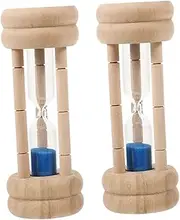 ABOOFAN 2pcs Toothbrush Sand Timer 2 Minute: Accurate Hourglass Timer for Brushing Teeth - Decorative and Portable Sand Clock for Gaming Classroom