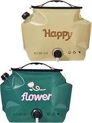 Camping Water Bag,8L Portable Water Container - 2X Reusable Portable Container Fully Open Easy to Clean for Hiking Beach Travel Outdoor Survival RV