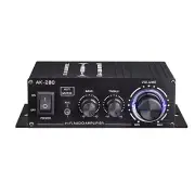 1 PC 12V 2.0 Channel AK280 Mini Stereo Digital Amplifier Home/Car Speaker