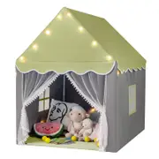 Costway Kids Large Fairy Tent Playhouse Gift w/Star Lights Green
