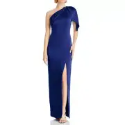 Aidan Mattox One Shoulder Satin Gown 12B 2240