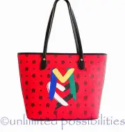 New LOVE MOSCHINO JC4058 Tote Shoppers Shoulder Hand Bag Red Tag + Dustbag