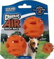 Chuckit! 31931 Breathe Right Fetch Ball Small - 2 Pack, Orange