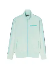 Palm Angels Track Jacket Knitwear ZipUp Men Green Sweaters