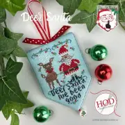 Deer Santa - Secret Santa by Hands On Design cross stitch pattern