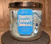 Frosted Coconut Snowball- Bath & Body Works 3-Wick Wax Candle 14.5oz- 2019 NEW