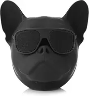 Dog Shaped Stereo, Wireless Bluetooth Bulldog Speaker Portable Rechargeable Speaker Loud Stereo Sound with Radio Function for Phone Computer Tablet Cool Unique Dog Lover Gift