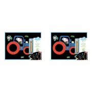2x Djeco Learning About Vehicles Scratch Cards/Boards 21x28cm Kids/Children 18m+