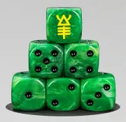 Scorpions Dice Set – Custom Resin D6 for Wargames, RPG & Tabletop Gaming