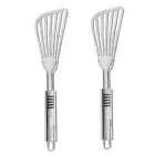 1/2pcs Stainless Steel Stainless Steel Fish Tiller Grill Spatula Cooking