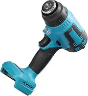 1 Set Cordless Heat Blower with Nozzles for Fast Heating Compatible with Makita Battery for Shrink Wrapping Crafts and Automotive Applications