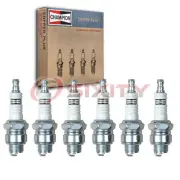 6 pc Champion Copper Plus Spark Plugs for 1938 Fargo FG2 Pickup Ignition pa