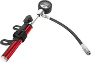 DONFAMDS Bike Tire Pump Portable Handheld Inflator with Digital Pressure Gauge for Road Bikes Durable Design Lightweight and Compact Air Compressor