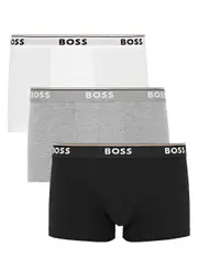 Boss Stretch-cotton Boxer Trunks - set of Three - Multicoloured - S S