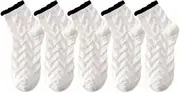 [BybAgs] Walking Socks Soft Fluffy Socks Quality Material Socks Durable Practical Socks Sweet Cotton Socks with Stretchy for Various Occasion Hiking Socks