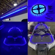 16.4ft UV / Blue LED Strip Light Night Fishing Ultraviolet Boat 12v PCB