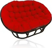 Extra Large Double Cushion - Hanging Chair Cushion, Soft and Thick, for Indoor and Outdoor Use, Brown, 170 x 120 cm Chairs and Relaxation