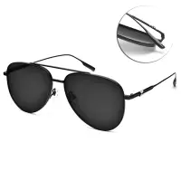 在飛比找Yahoo奇摩購物中心優惠-MOLSION 飛官款 偏光太陽眼鏡/黑 深灰偏光鏡片#MS