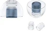 SpinFit NEO for IEM - L - Silicone Patented Eartips for Replacement, Secure Fit and Supreme Comfort, Reduce Allergic Reaction, One Set Fits Normal and Thin Nozzles (1 Pair)(with Inserts)