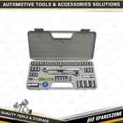 52 Pcs of PK Tool 1/2 Inch & 3/8 Inch & 1/4 Inch Metric & SAE Socket Set