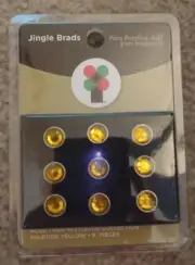 Imaginisce Jingle Brads More than Mistletoe 9 Pieces Yuletide Yellow