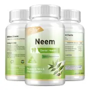 Neem Capsules 650mg - Skin, Immune & Liver Health, Detox & Cleanse, Non-GMO