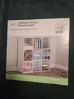 Modular 9 Cube Divider Insert For Storage Shelves Work Desk White Wood