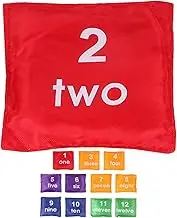 Generic 12 Pcs Square Interactive Bean Bags for Preschool Games Safe Tossing for Fun Learning Activities and Home Decorations