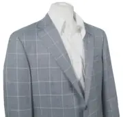 NEW $1295 Hickey Freeman Wool Silk & Linen Sportcoat (Blazer)! 44 Reg USA Made