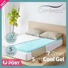 Comfeezzz Memory Foam Mattress Topper King Single Cool Gel Bamboo Cover Pad Mat