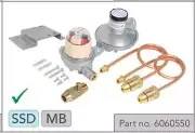 BROMIC 400 MJ High Capacity 2 Stage LPG Regulator, Auto Change Over Tap 6060550