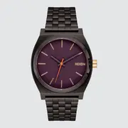 [Nixon] Time Teller Watch Gunmetal / Blackberry / Gold