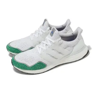 【adidas 愛迪達】慢跑鞋 Ultraboost 1.0 男鞋 白 綠 緩震 Boost 襪套 輪胎底 運動鞋 愛迪達(GY9134)