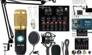 Podcast Equipment Bundle, BM-800 Recording Studio Package with Voice Changer,
