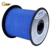 18 AWG Wire 18 Gauge Silicone Wire - 200Ft Blue Spool, Flexible 18AWG Hook up W