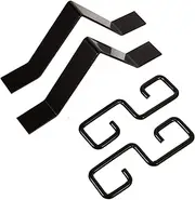 2Set Rain Chain Gutter Adapter Hooks Standard Installation for Downspout Drainage Durable Metal Construction Resistant Design Convenient Rain Chain Drainage