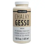 DecoArt Chalky Gesso Ultra-Matte Primer Beige 473ml