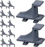 FONDOTIN 24pcs Freezer Shelf Clips Plastic Refrigerator Support Hooks for Organizing Food Bags and Condiment Bottles Easy to Install and Minimalist Design for Efficient Storage