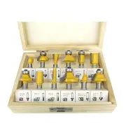 NNEOBA 12pcs 8mm Router Bit Set Trimming Straight Milling Cutter