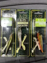 New Megabass Lot of 3 X-75 X-nanahans GP Phantom, Kinkuro And Ito Moroko