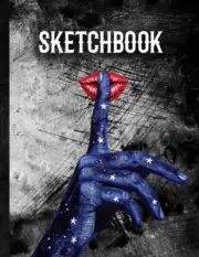 Sketchbook: Cute Sketch Aesthetic 120 Pages Large Drawing Notebook, 8.5X11 for D