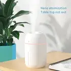 330ML Mini Ultrasonic Humidifier Silent USB Essential Oil Diffuser (White)