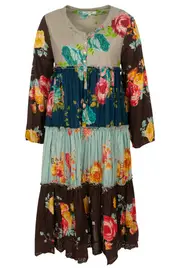 Majorella Espirit Print Mix Dress--NAU-MAJS