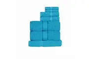 550gsm Cotton 7 Pce Towel Set Aqua