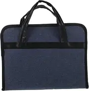 LALADEFIEE Lockable Document Bag: Portable Laptop Briefcase For Men Business File Organizer With Handle Document Carrier For Meetings Office