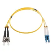 1Pcs 3.3Ft Single-Mode Duplex Fiber Optic Patch Cable LSZH LC to ST