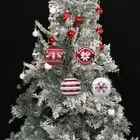 24pcs Creative Christmas Ball 6cm Snowball Hanging Ornament Office
