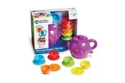 Learning Resources Serving Shapes Tea Set - 11 Pieces, Ages 2+ Pretend Play Toys for Toddlers, Preschool Learning Toys, Kitchen Play Toys for Kids
