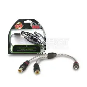 Hyper Connections HC-Y-FFM-6C 1 Male - 2 Female Hyper-Flex™ RCA Y-Splitter