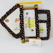 Halloween/Fall Candy Corn Grime Guards - Q-Snap Frame-Cross Stitch/Needlecraft
